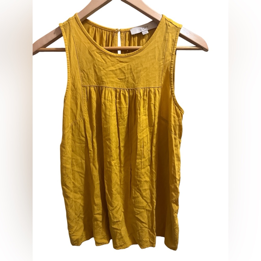 LOFT Yellow Sleeveless Women's Top Size XS